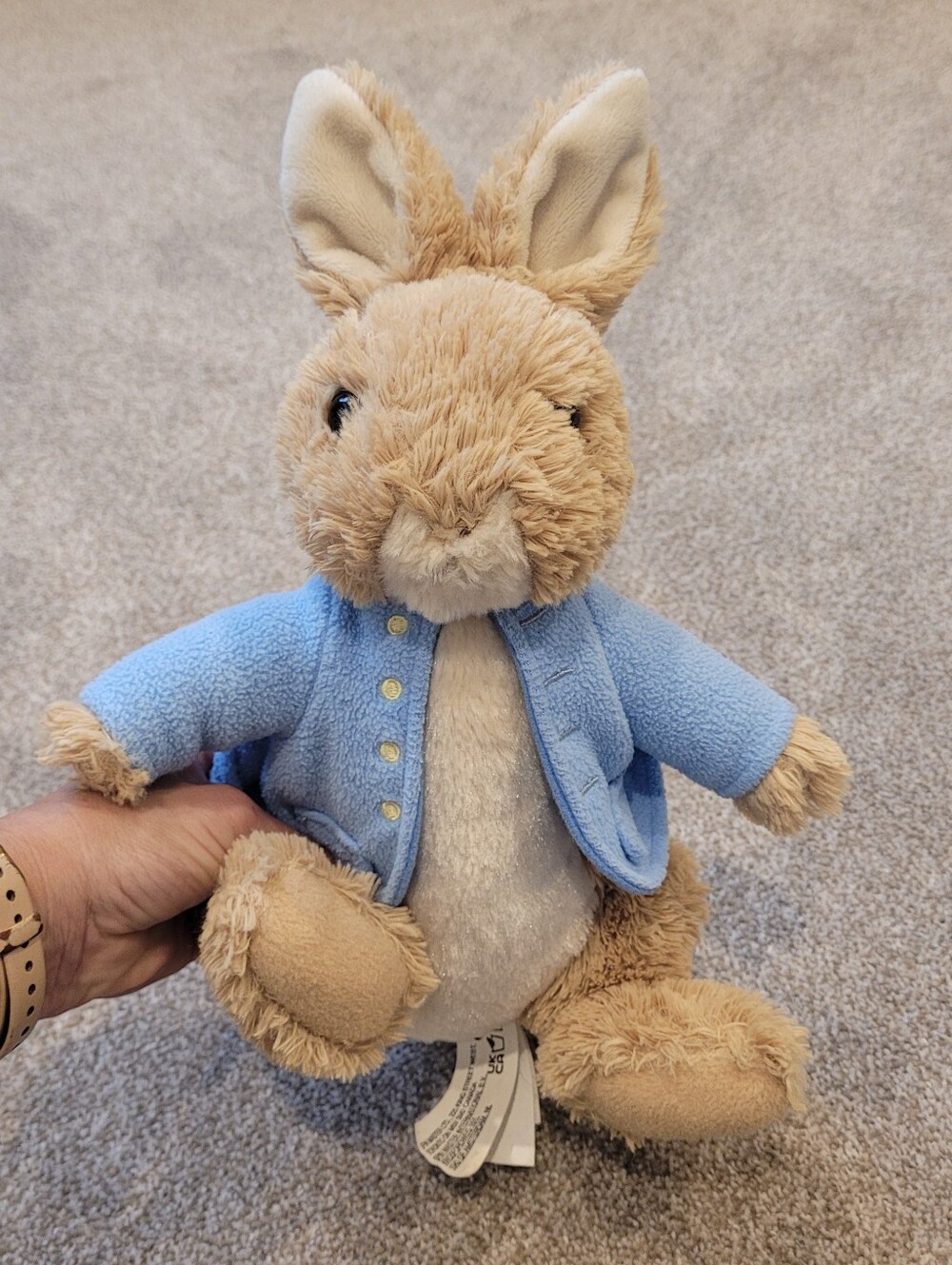 Gund Peter Rabbit Plush Bunny Toy with Light Blue Jacket - Picture 2 of 5